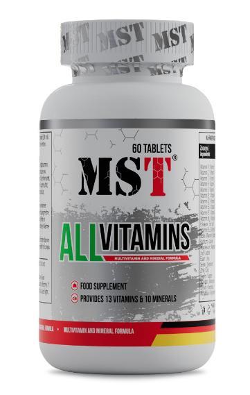Комплексні вітаміни MST® All Vitamins 60 таблеток