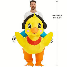 Надувний костюм, Косплей, костюм. Надувний, Вершник, Качка в навушниках