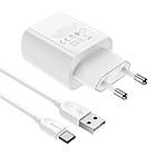 Мережевий зарядний пристрій Borofone BA58A Mighty EU набір з кабелем USB - Type-C, фото 4