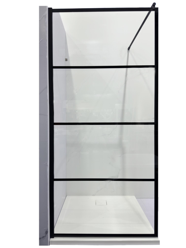 Душова перегородка Atlantis 80х190 PF-69 (BLACK PRINT), фото 1