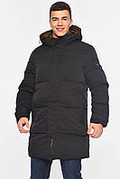 Практична чоловіча куртка витягнута чорного кольору MEN 870 50, розмір 48-56, європейський розмір, підкладка