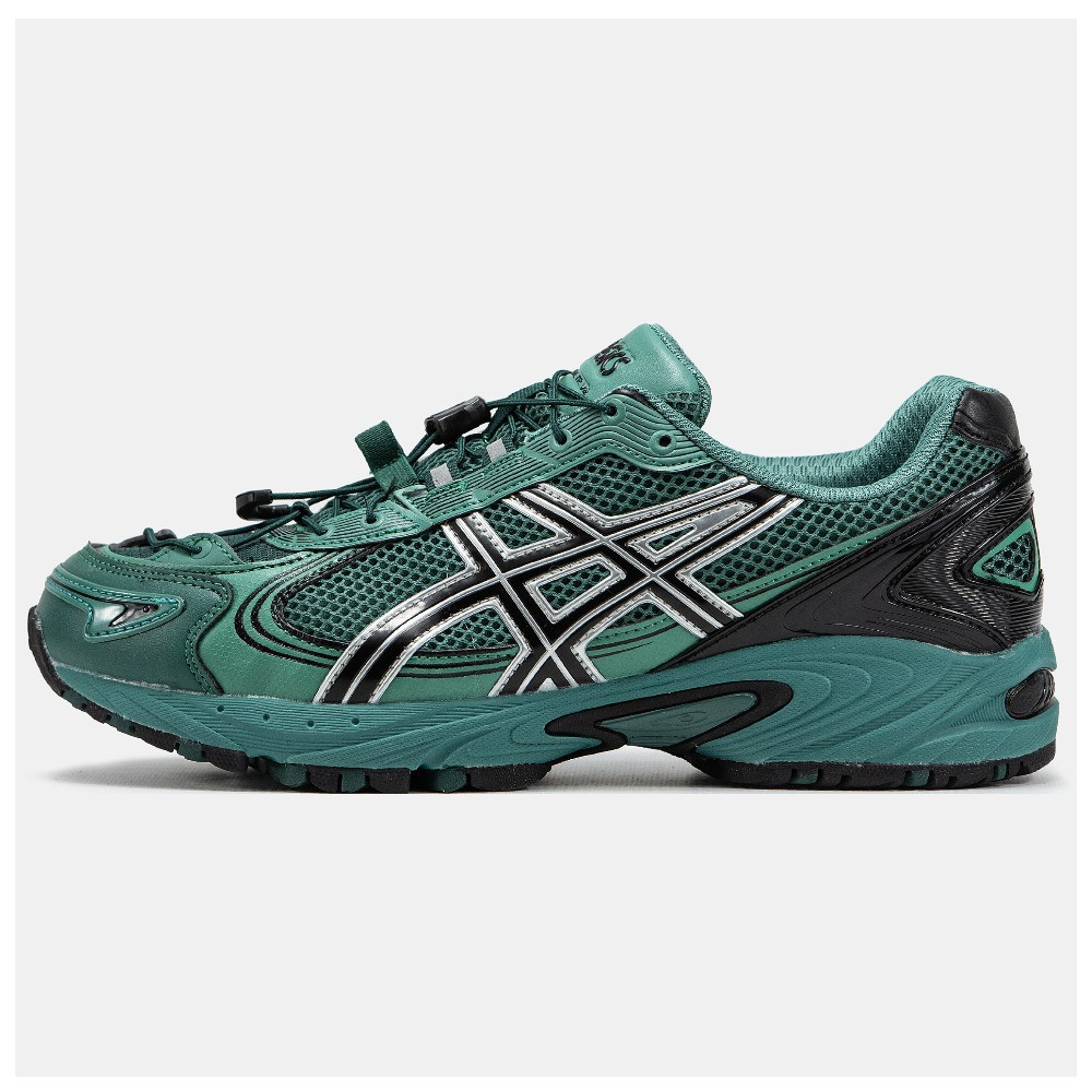 Чоловічі кросівки Asics Gel-Kahana TR V4 Green Black Silver, зелені шкіряні кросівки асікс гель кахана тр в4