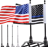 Металевий флагшток тримач на мотоцикл автомобіль чорний