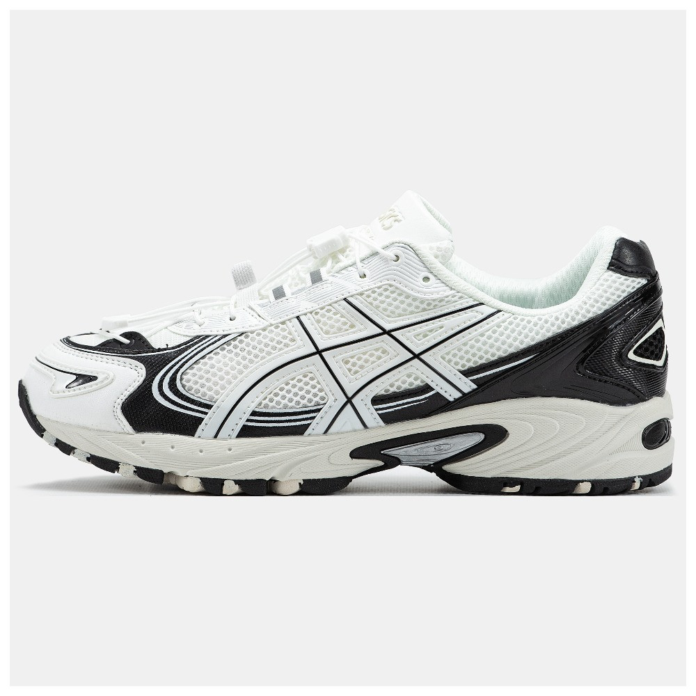 Чоловічі кросівки Asics Gel-Kahana TR V4 White Black, чорно-білі шкіряні кросівки асікс гель кахана тр в4