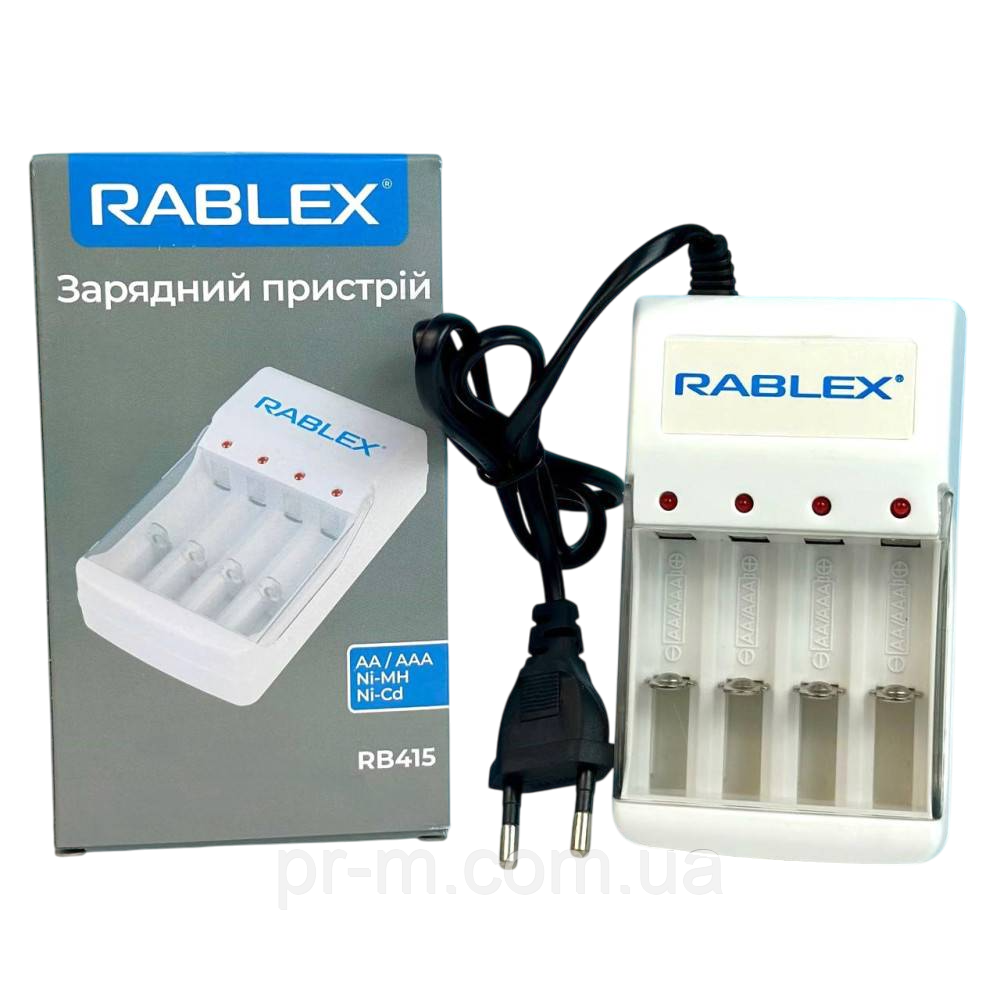 Зарядний пристрій RABLEX RB415 (AА,AAA)
