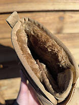 Уги UGG РИЖІ черевички CAMEL на липучках і високій підошві утеплені жіночі зимові ​​​​​​​LQD, фото 4