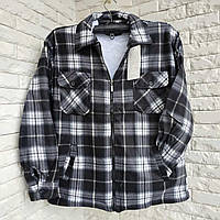 Рубашка теплая мужская на меху размер 48-58 в розницу