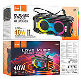 Акустика бездротова — караоке система Hoco ha9 Kayman dual-mic outdoor BT speaker, фото 7