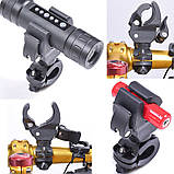 Тримач на кермо велосипеда мотоцикла для ліхтаря камери, фото 2