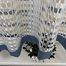 Тюль в дитячу, спальню на кухню №460 блакитний, фото 5