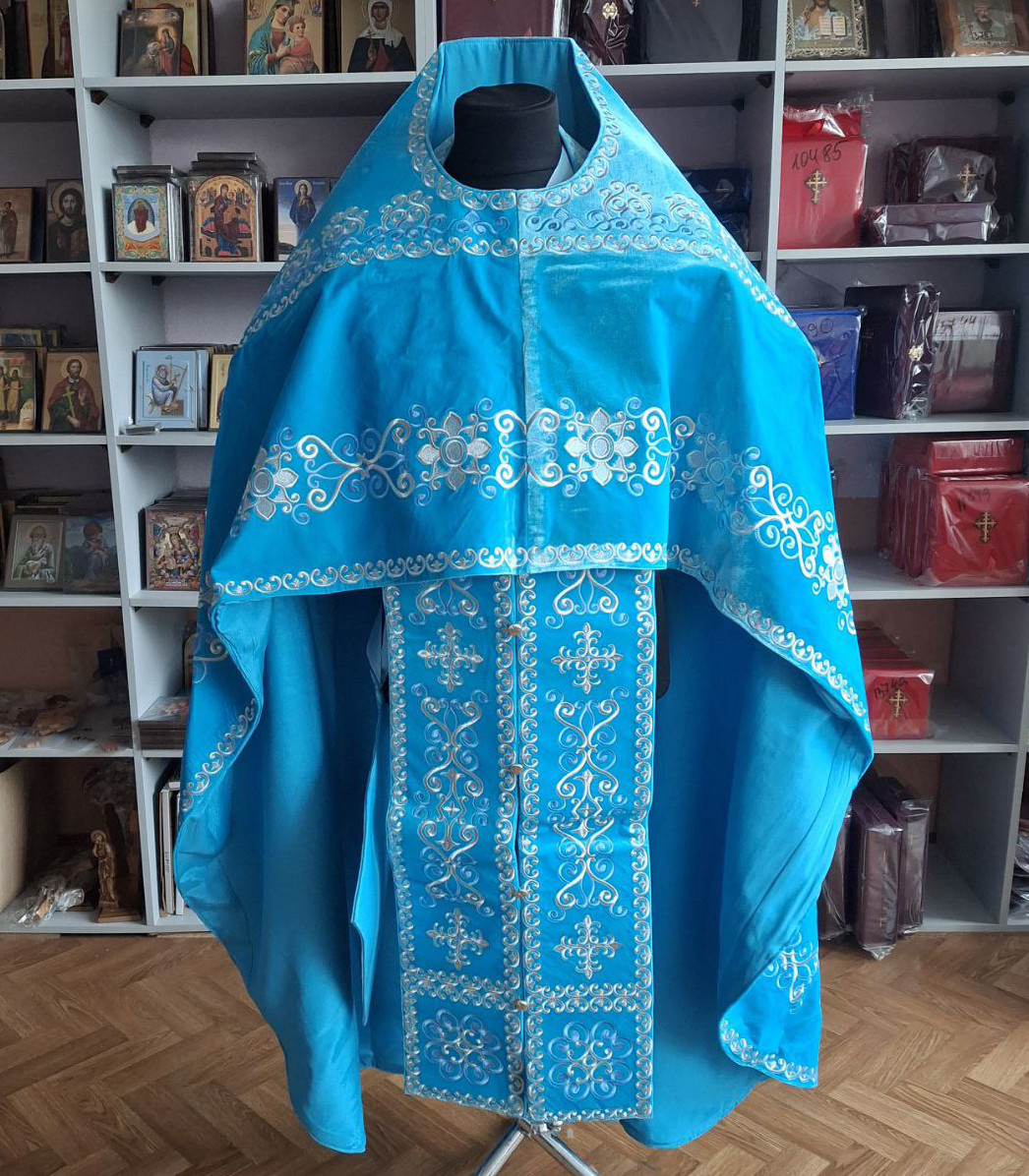 Церковне вбрання з оксамиту для священика, розмір 42/44