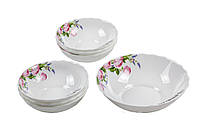 Набір салатників Vittora Wav Барвисті троянди VT-420СR 7 предметів picnic