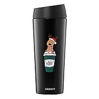 Термочашка Ardesto Сoffee Time Reindeer AR2645RN 450 мл черная picnic
