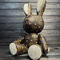 Заєць Кожаний зі стразами 40 см