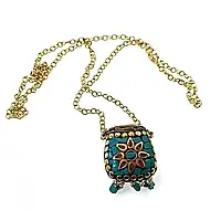 Аромакулон бронзовий із бірюзою