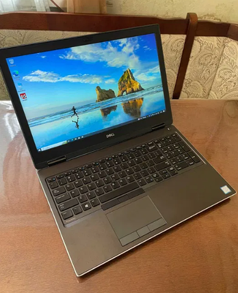 Б/в Ноутбук Dell Precision 7540 15.6" 1920x1080| Core i7-9750H| 32 GB RAM| 512 GB SSD| Quadro T2000 4GB, фото 1