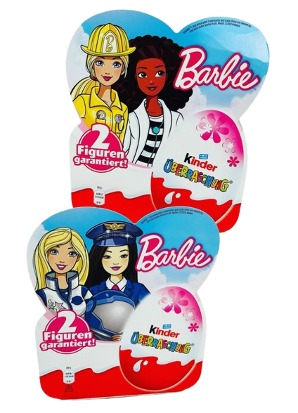 Набір шоколадних яєць Kinder Überraschung Classic-Ei Barbie 4шт х 20г