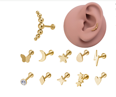 Прикраса для пірсингу язика, губи. Штанга в язик