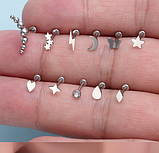 Прикраса для пірсингу язика, губи. Штанга в язик, фото 6