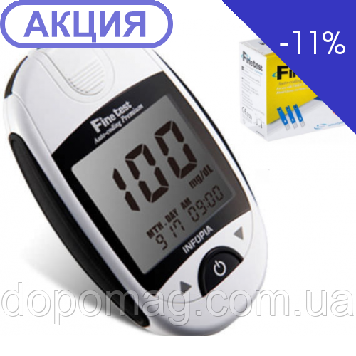 Глюкометр Finetest Auto-coding Premium + Тест-смужки Fine test 50 шт.