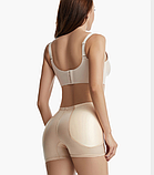 Труси пушап збільшення стегон і підтягуванням живота бежеві, фото 5