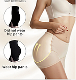 Труси пушап збільшення стегон і підтягуванням живота бежеві, фото 7