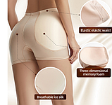 Труси пушап збільшення стегон і підтягуванням живота бежеві, фото 10