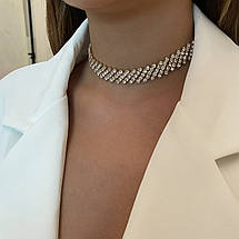 Кольє-чокер жіноче 14904 38 см золотисте ID 4998063, фото 2