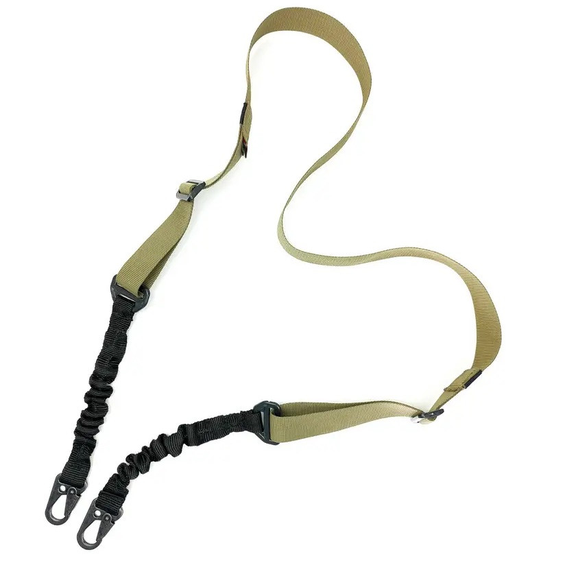 Ремінь для АК двоточковий поліамідний з 2-ма регулюваннями койот (LE2154), фото 1