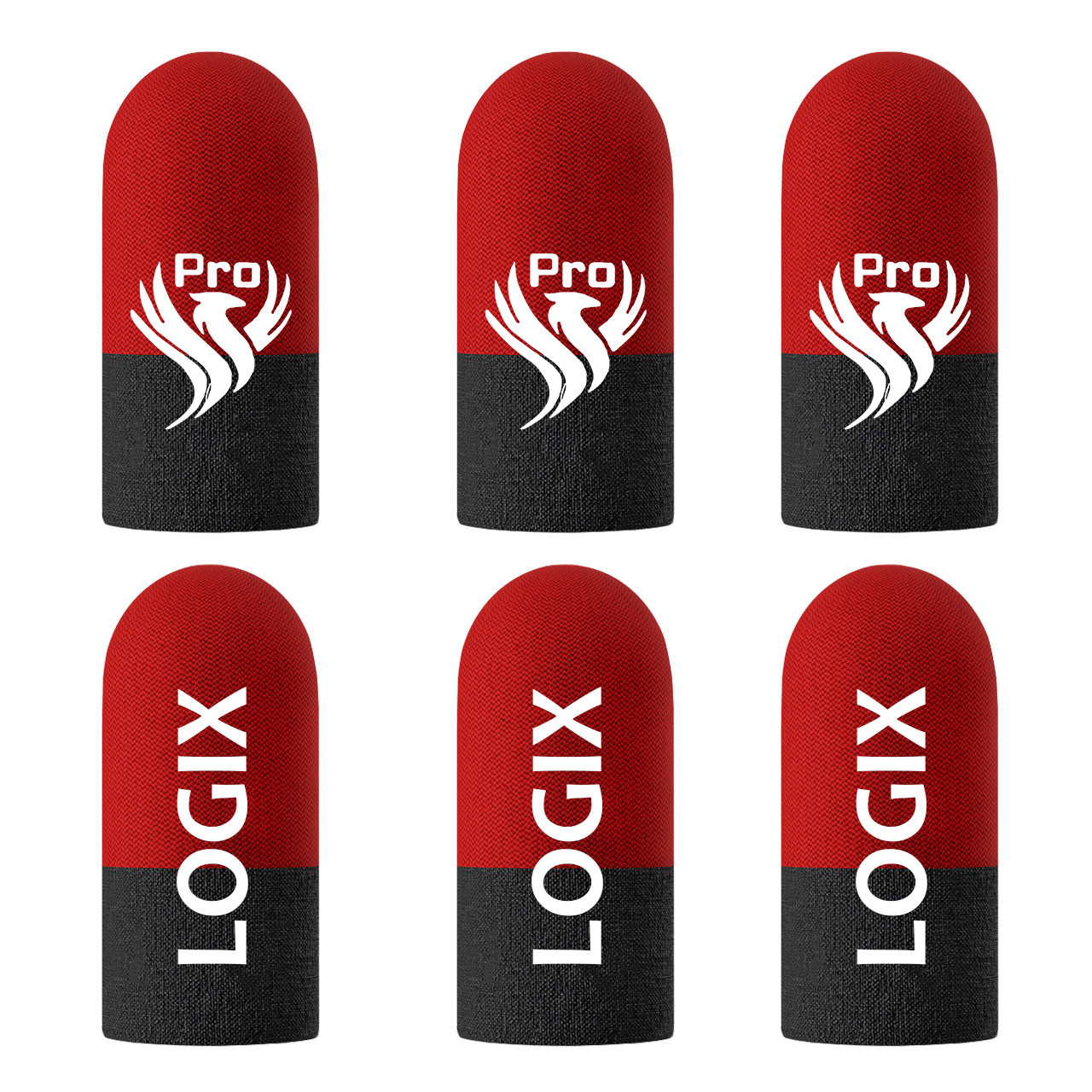 Ігрові напальчники PRO (3 пари 6 шт) для ігор на телефоні смартфоні планшеті pubg пабг пубг call of duty, фото 1