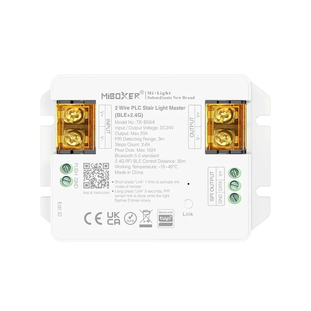 Контролер Mi-light TUYA для підсвічування сходів + SPI поручні TK-BS64