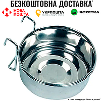 Кормушка навесная с крючками для кроликов, крупных попугаев Flamingo Feeder With Hook, 980мл