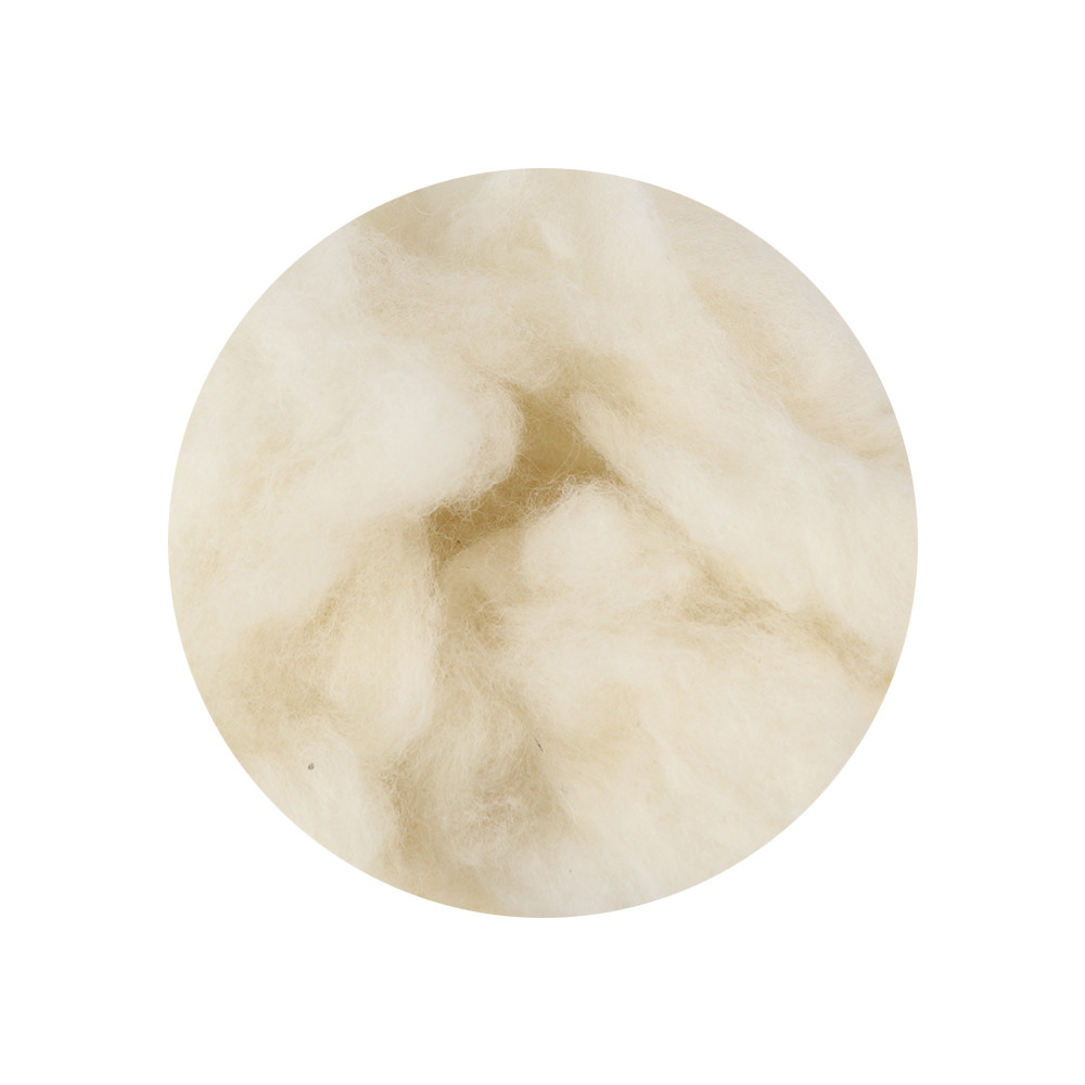 Вовна для валяння Італія Maori (DHG), Біла натуральна, кардочес, фото 1