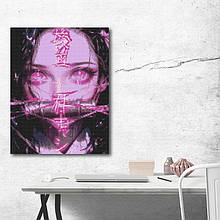 Алмазна мозайка 40*50 "Анімі. Меч розсікаючий демонів: Колаж" NoOD3409, Оригамі