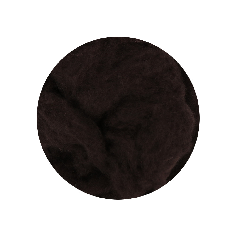 Вовна для валяння Італія Maori (DHG), Кава, кардочес, фото 1