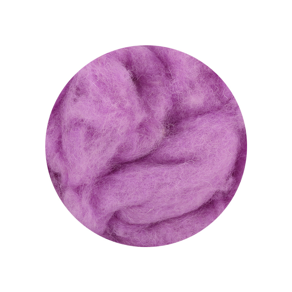 Шерсть для валяния Италия Maori (DHG), Сиреневый, кардочес - купить ...