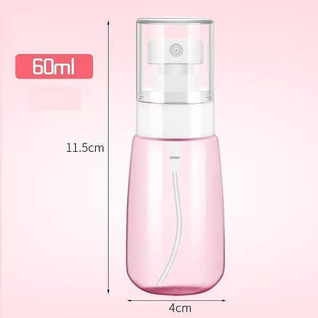ФЛАКОН З РОЗПИЛЮВАЧЕМ SPRAY BOTTLE PINK 60 мл, фото 1