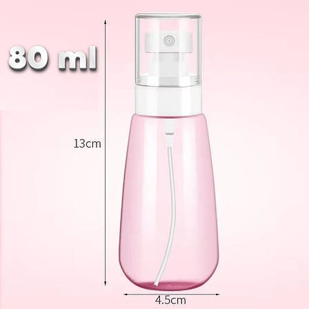ФЛАКОН З РОЗПИЛЮВАЧЕМ SPRAY BOTTLE PINK 80 мл, фото 1