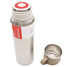 Набір термос 500 мл + 3 чашки Vacuum Flask Set, Сірий / Подарунковий набір для гарячих напоїв, фото 9