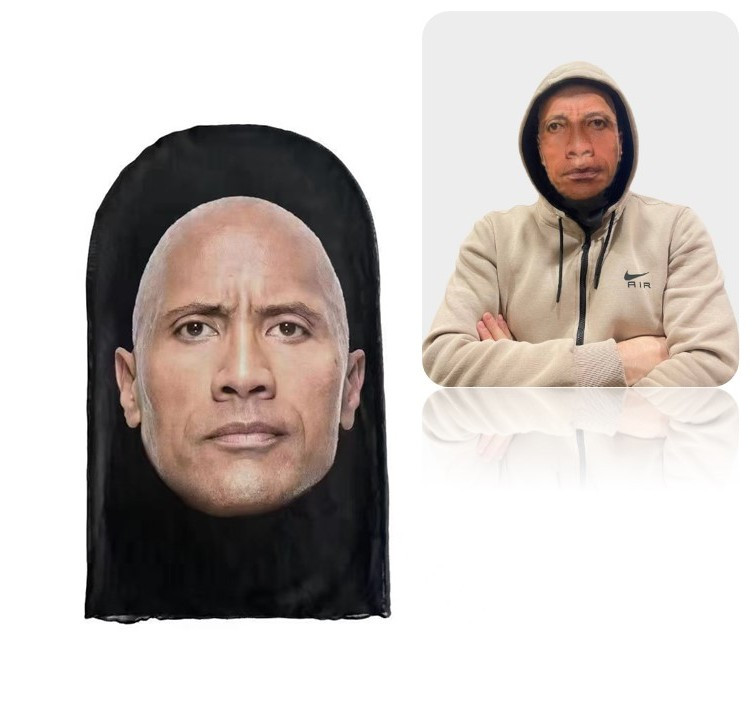 Повнолицева маска прикол з 3D-друком Face Mask Simulation Model 10