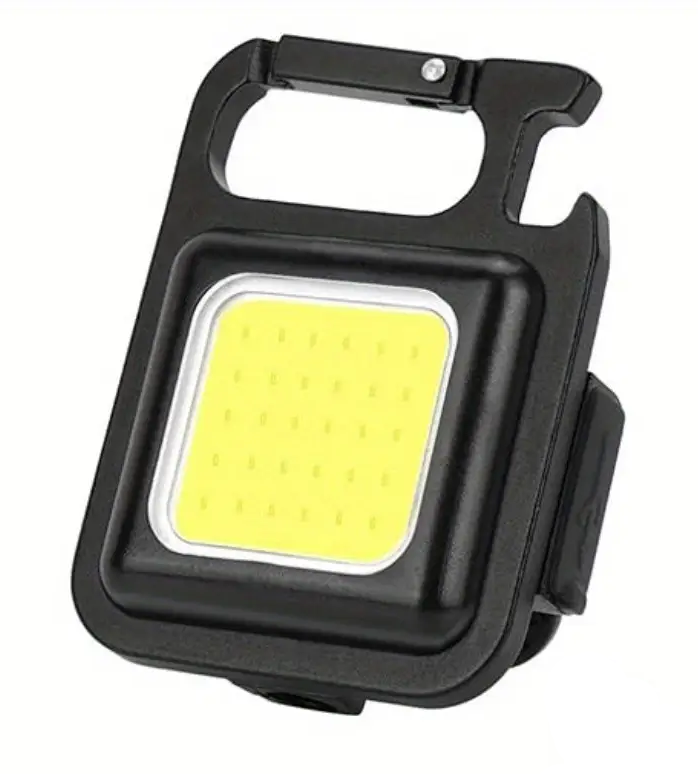 Ліхтарик міні брелок на ключі кишеньковий акумуляторний з посиленим карабіном