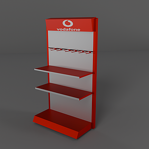 Металеві стелажі для магазинів Vodafone