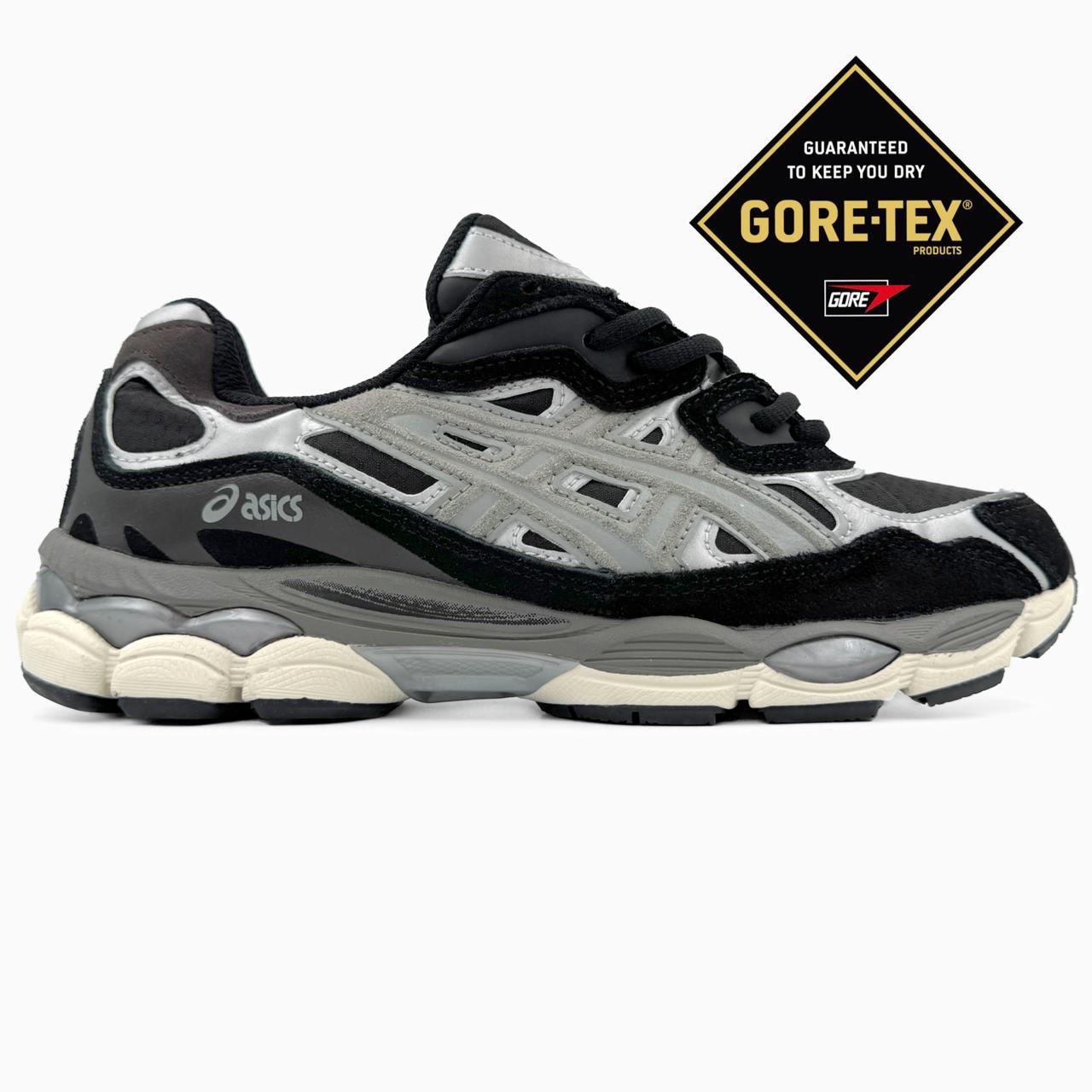 Кросівки чоловічі сірі зимові Asics Gel-NYC Black Grey Gore-Tex Winter Termo (19249), фото 1