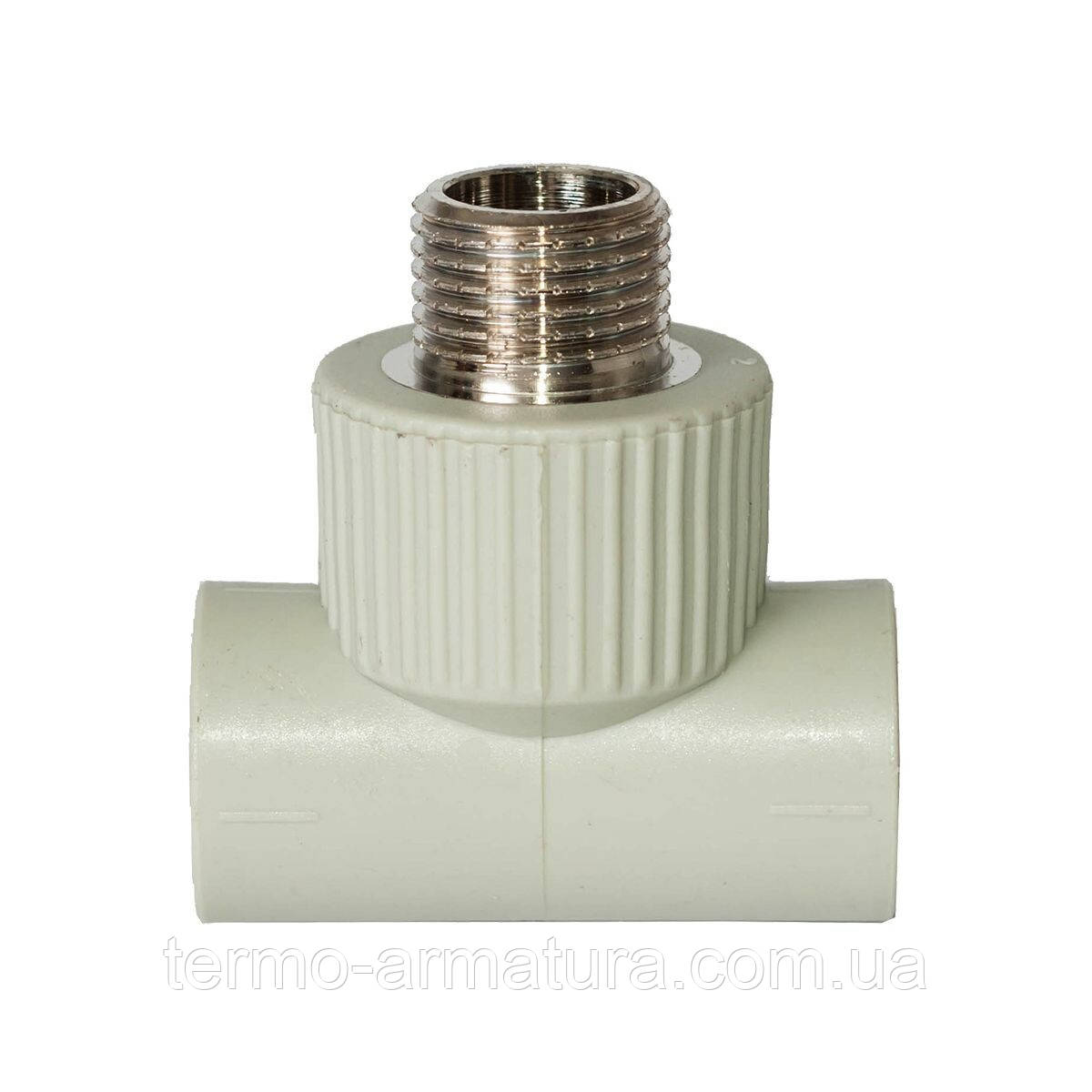 Трійник ППР Ду 20х3/4" зовнішня різь, фото 1