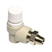 Вентиль ППР Ду 20 радіаторний термостатичний кутовий Ekoplastik