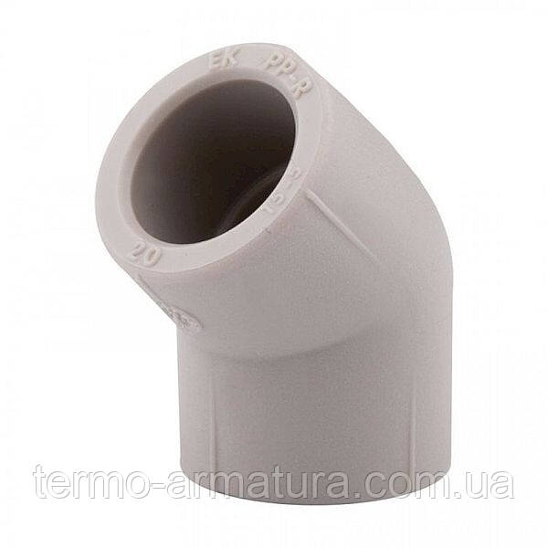 Коліно ППР Ду 90х45° Ekoplastik
