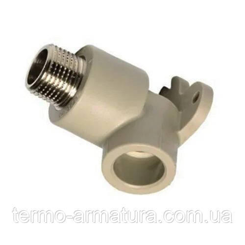 Коліно ППР Ду 20х1/2" зовнішня різьба настінне Ekoplastik