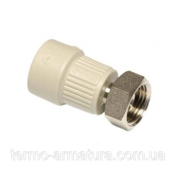 Перехід ППР Ду 20х1" з накидною гайкою Ekoplastik