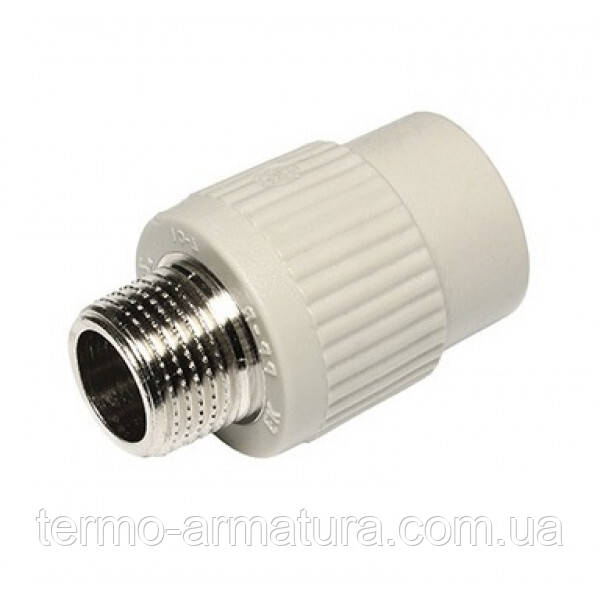 Перехід ППР Ду 25х1/2" зовнішня різьба Ekoplastik