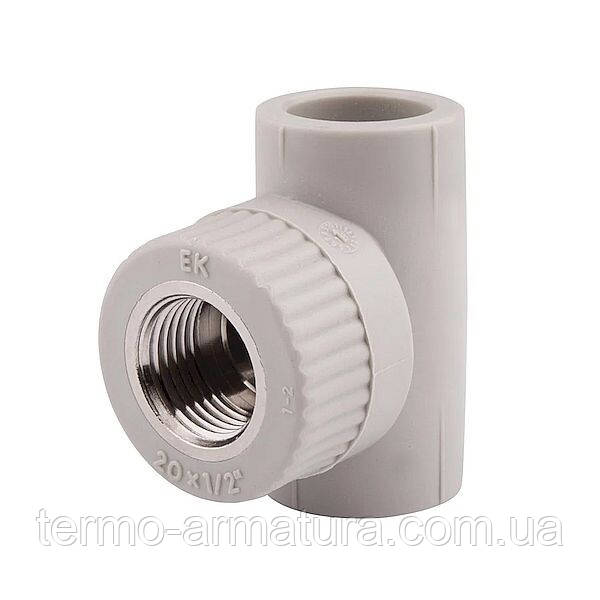 Трійник ППР Ду 20х1/2" внутрішня різь Ekoplastik, фото 1